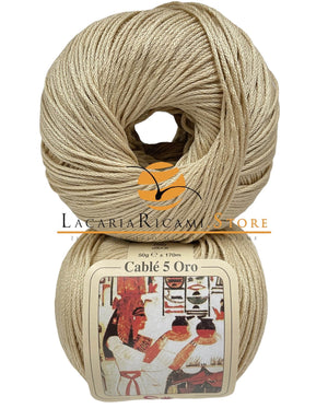 Cotone CABLE' 5 ORO - Silke - - LacariaRicami.Store