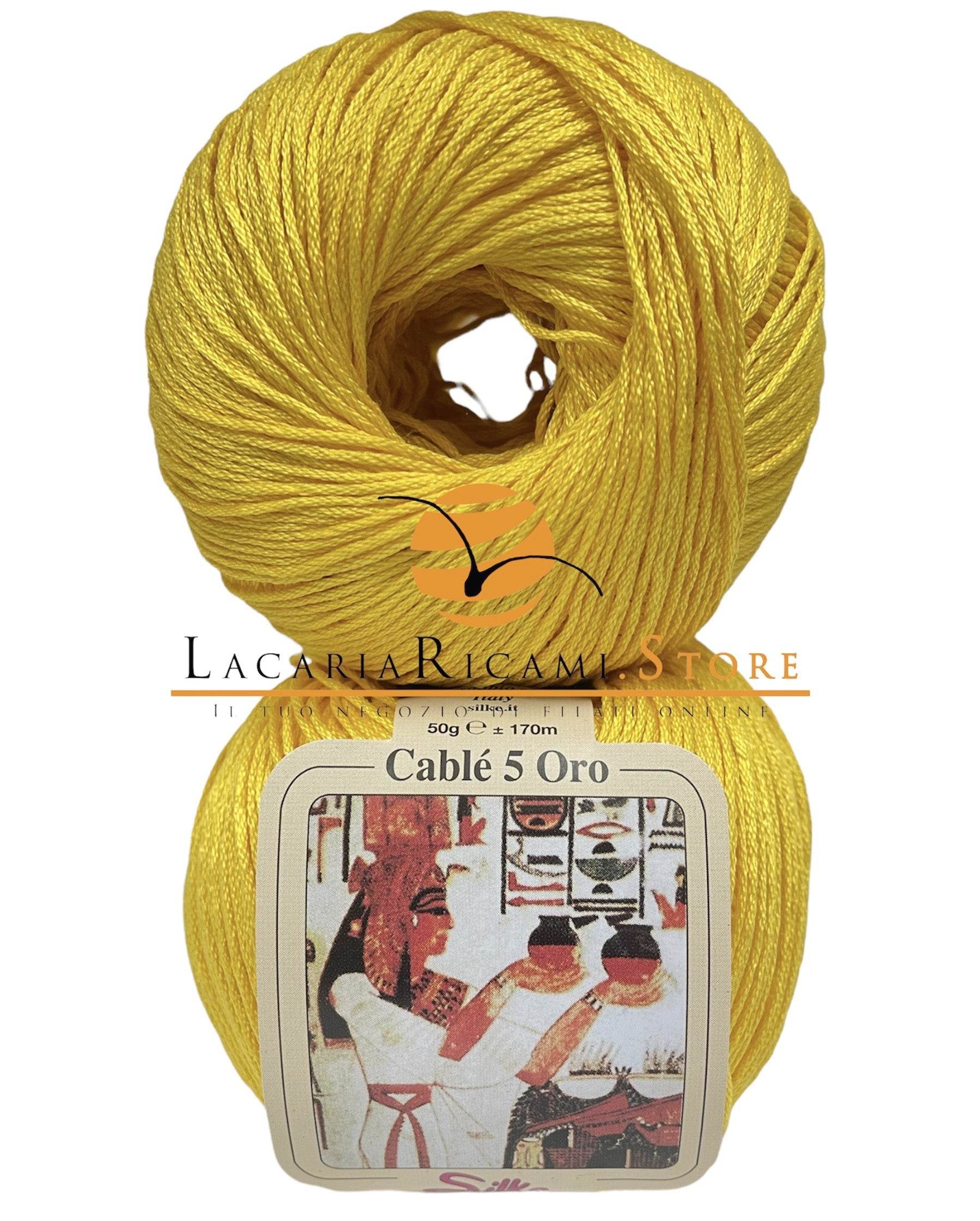 Cotone CABLE' 5 ORO - Silke - - LacariaRicami.Store