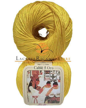 Cotone CABLE' 5 ORO - Silke - - LacariaRicami.Store