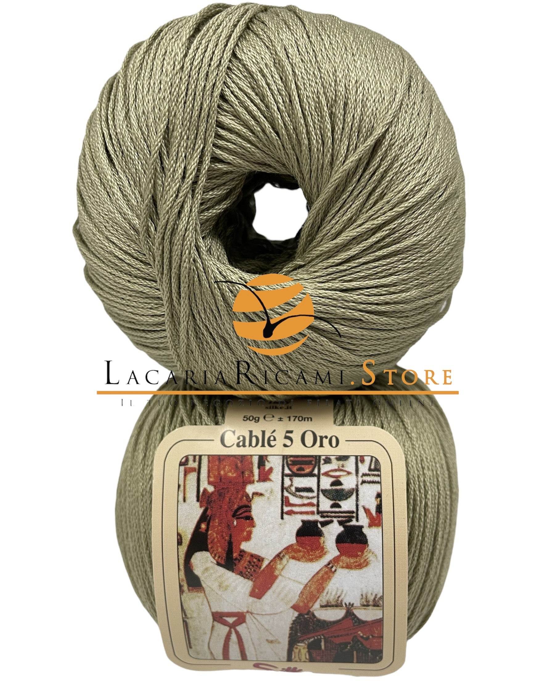 Cotone CABLE' 5 ORO - Silke - - LacariaRicami.Store