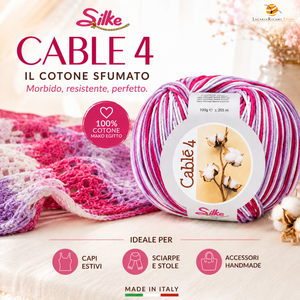 Cotone Cablé 4 Sfumato - Silke - Colore: - by LacariaRicami.Store