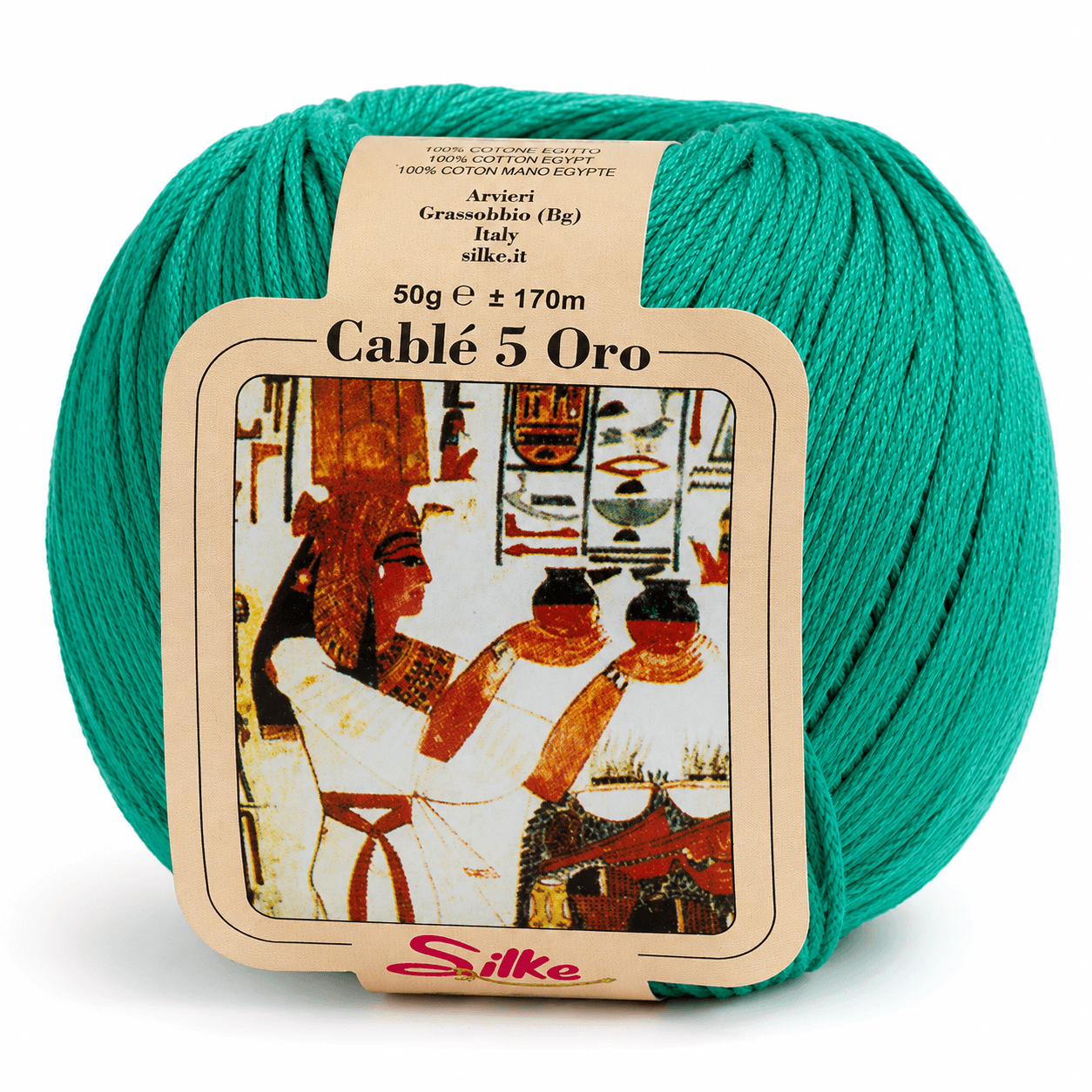 Cotone Cablé 5 ORO - Silke - Colore: 09 - GIADA - by LacariaRicami.Store