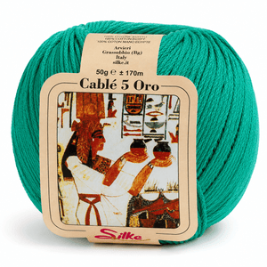Cotone Cablé 5 ORO - Silke - Colore: 09 - GIADA - by LacariaRicami.Store