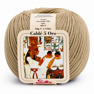 Cotone Cablé 5 ORO - Silke - Colore: 11 - NOCCIOLA - by LacariaRicami.Store