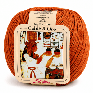 Cotone Cablé 5 ORO - Silke - Colore: 12 - CANNELLA - by LacariaRicami.Store