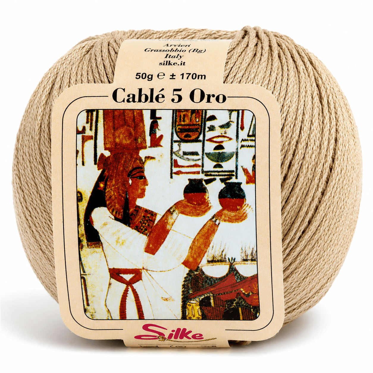Cotone Cablé 5 ORO - Silke - Colore: 14 - SABBIA - by LacariaRicami.Store