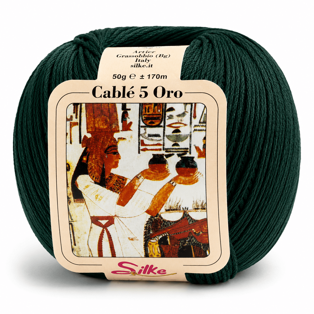 Cotone Cablé 5 ORO - Silke - Colore: 17 - VERDE BOTTIGLIA - by LacariaRicami.Store