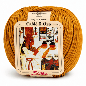 Cotone Cablé 5 ORO - Silke - Colore: 18 - SENAPE - by LacariaRicami.Store