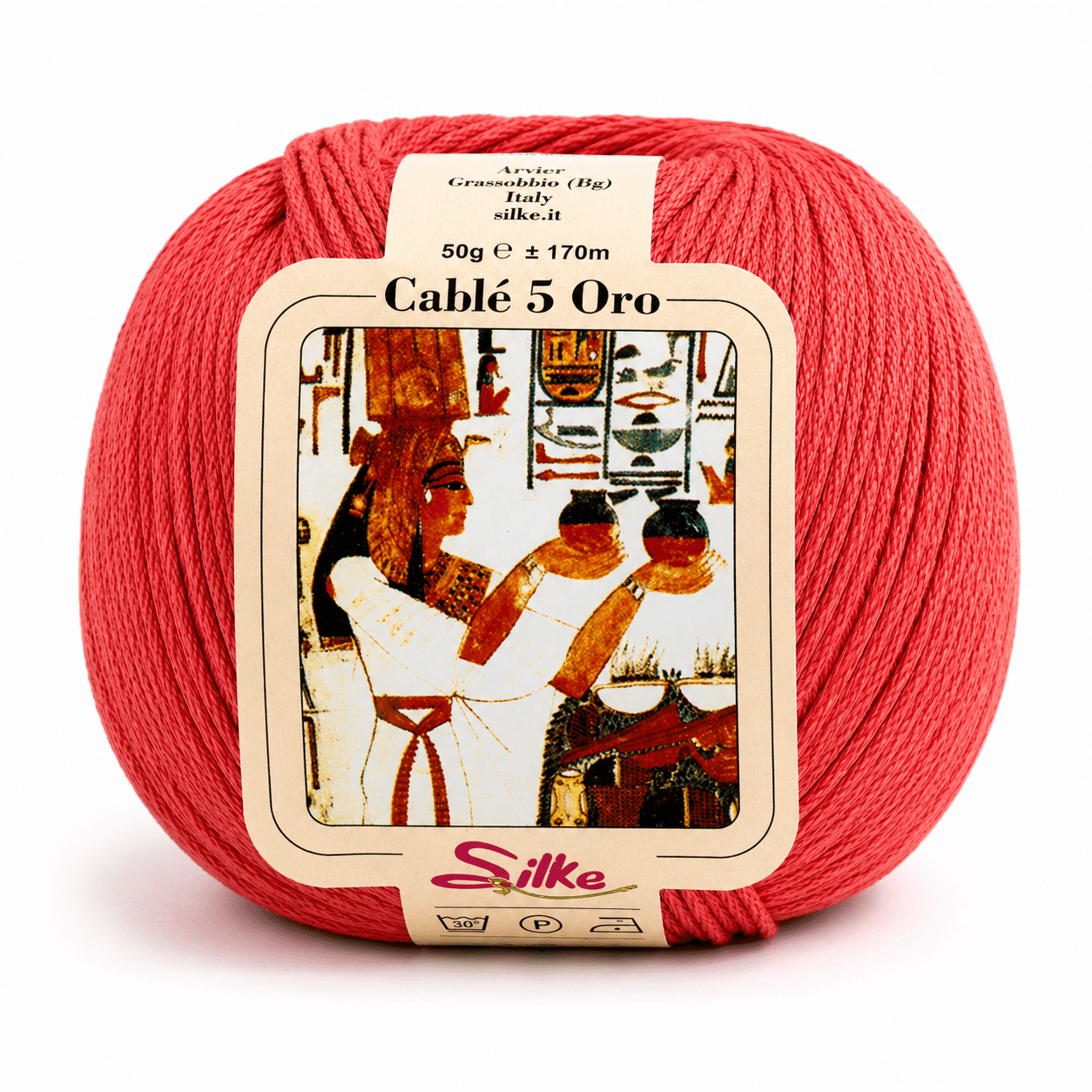 Cotone Cablé 5 ORO - Silke - Colore: 180 - CORALLO - by LacariaRicami.Store