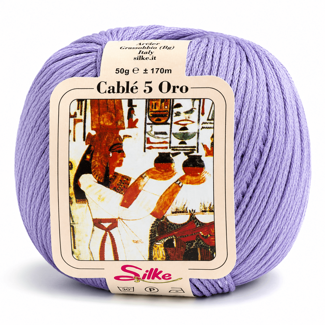 Cotone Cablé 5 ORO - Silke - Colore: 339 - LILLA - by LacariaRicami.Store