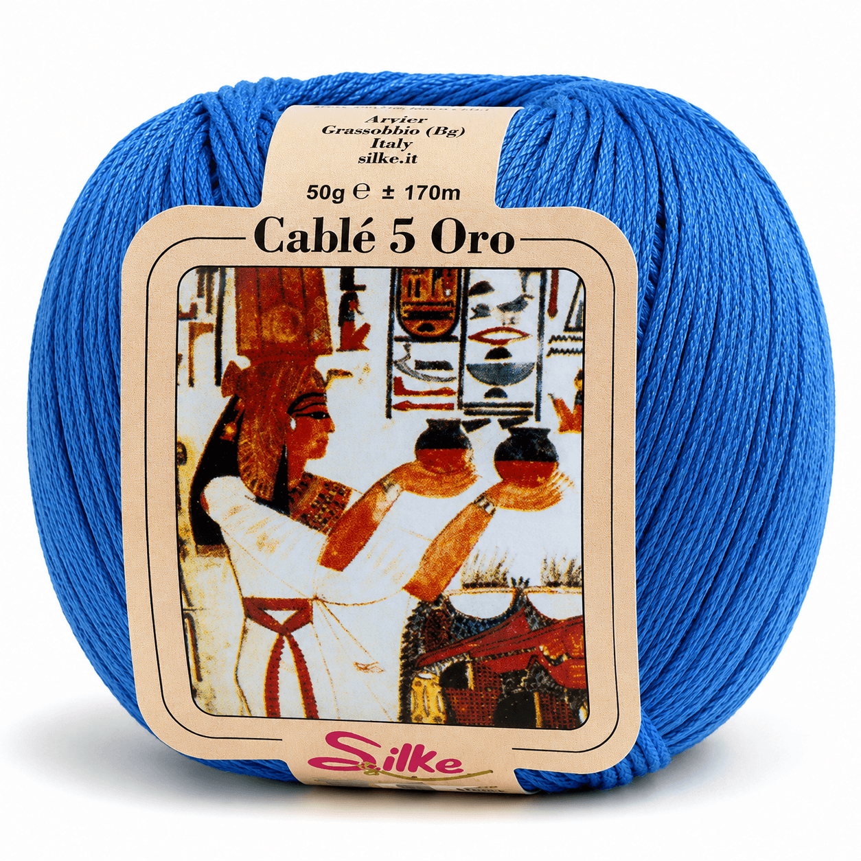 Cotone Cablé 5 ORO - Silke - Colore: 35 - CELESTE - by LacariaRicami.Store