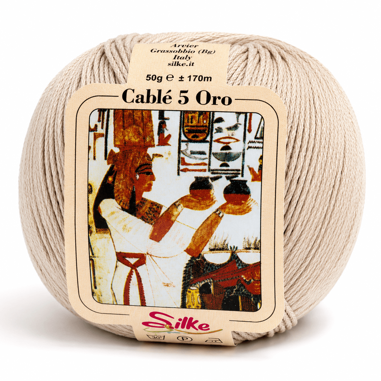 Cotone Cablé 5 ORO - Silke - Colore: 49 - ECRÚ - by LacariaRicami.Store