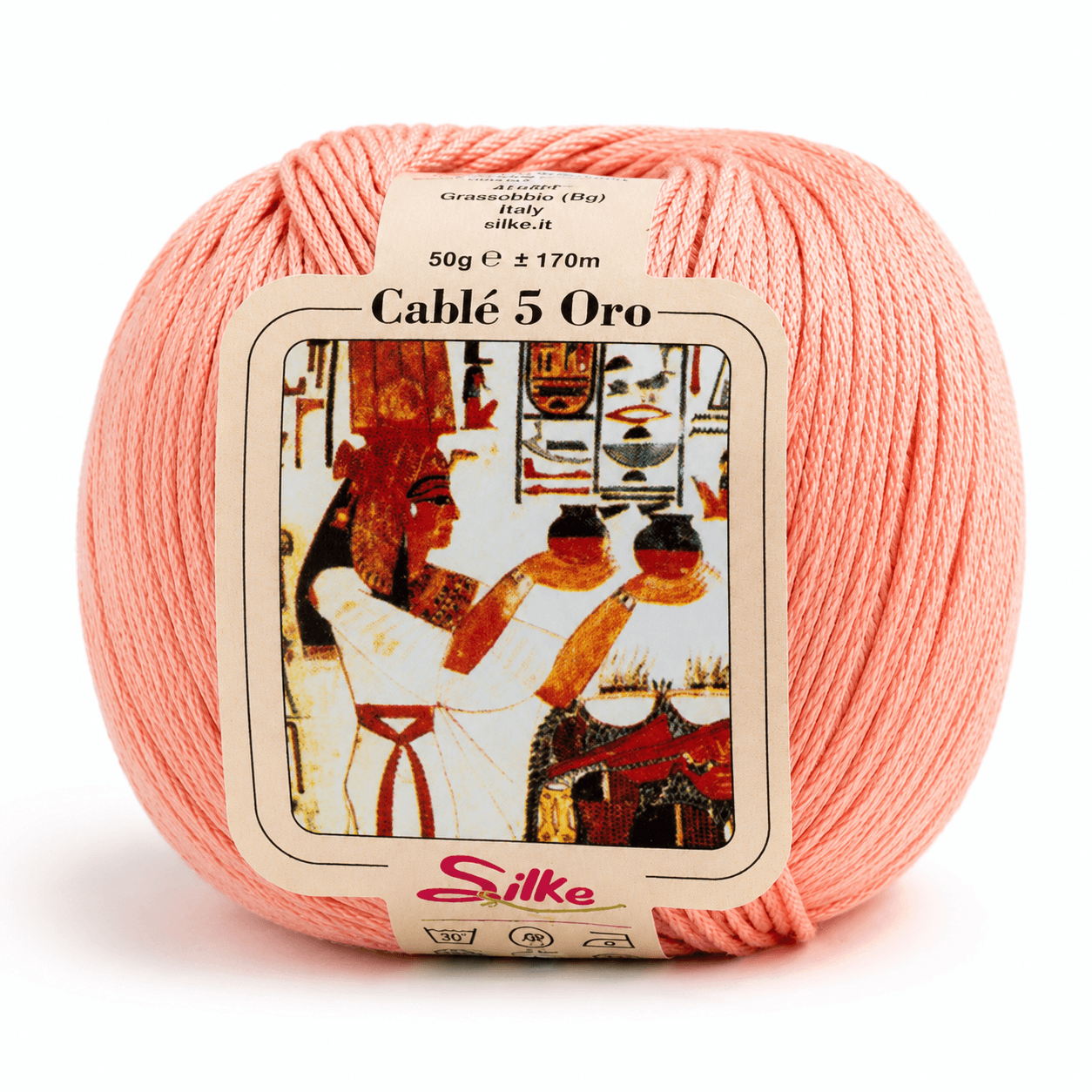 Cotone Cablé 5 ORO - Silke - Colore: 56 - SALMONE - by LacariaRicami.Store