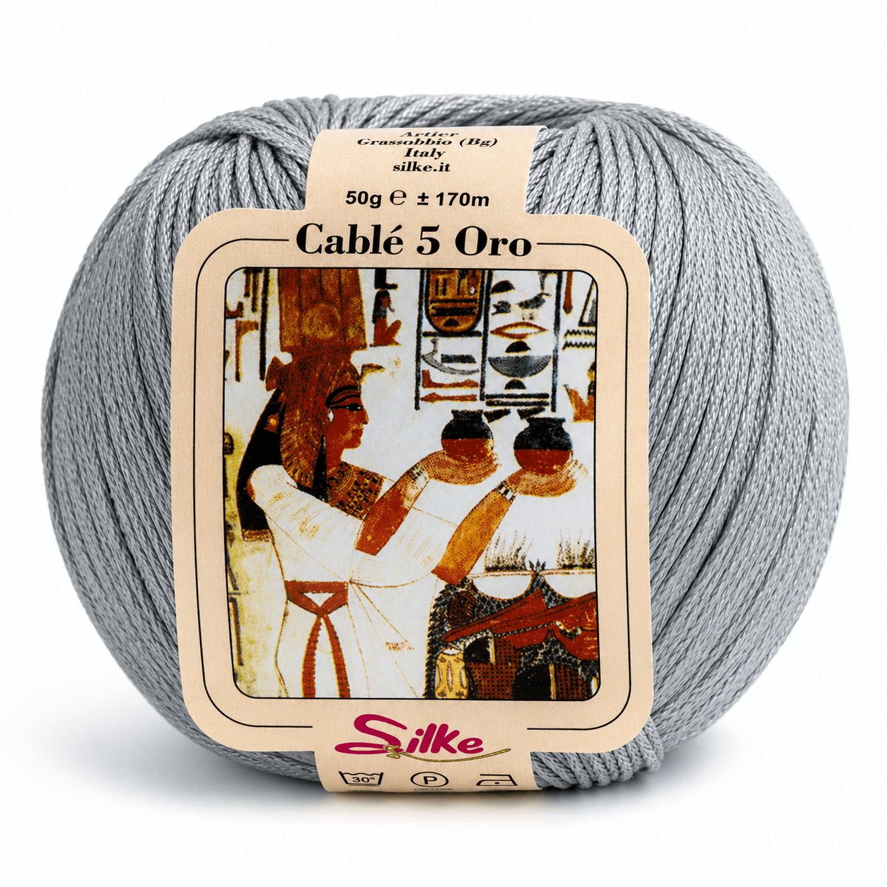 Cotone Cablé 5 ORO - Silke - Colore: 790 - GRIGIO - by LacariaRicami.Store