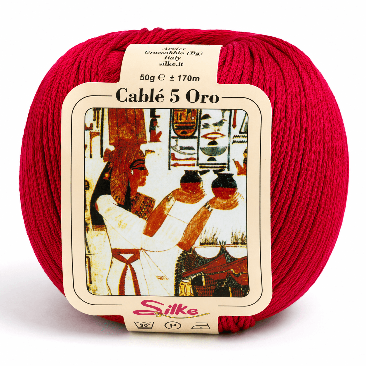 Cotone Cablé 5 ORO - Silke - Colore: 9226 - RUBINO - by LacariaRicami.Store