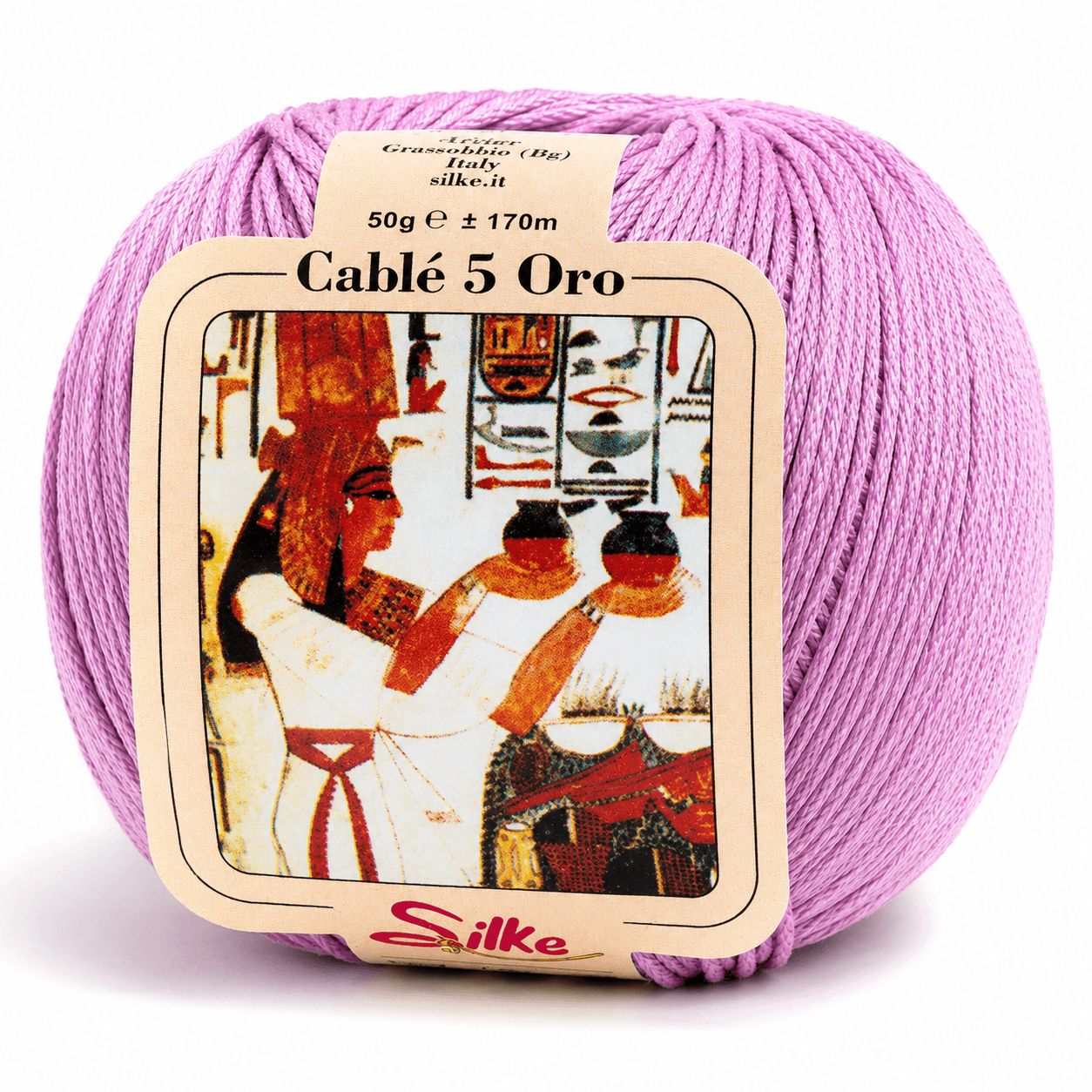 Cotone Cablé 5 ORO - Silke - Colore: 930 - GLICINE - by LacariaRicami.Store