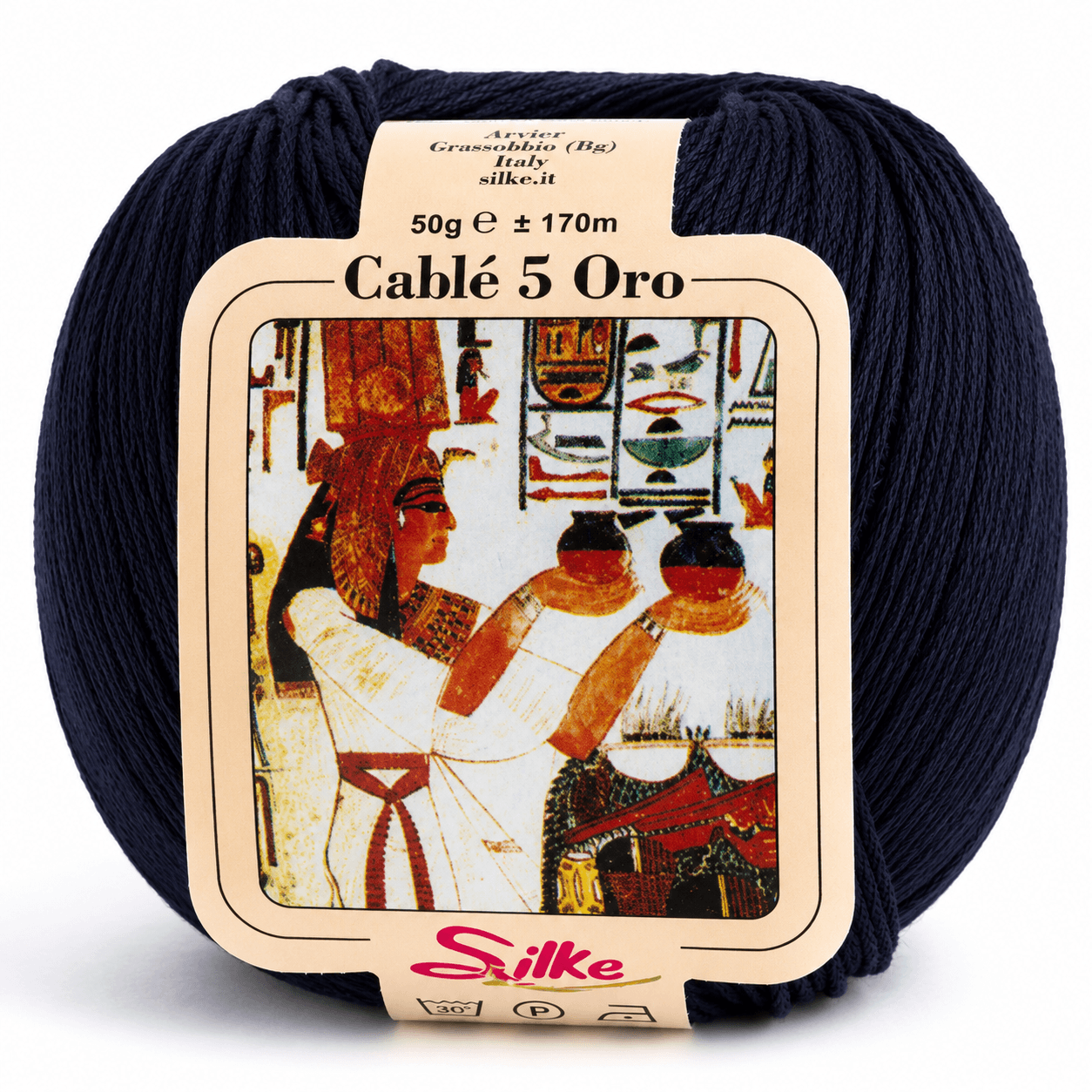 Cotone Cablé 5 ORO - Silke - Colore: 980 - BLU COBALTO - by LacariaRicami.Store