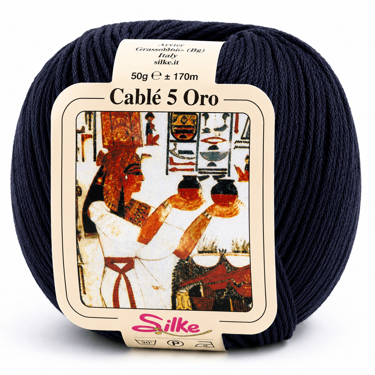 Cotone Cablé 5 ORO - Silke - Colore: 985 - CANNA DI FUCILE - by LacariaRicami.Store