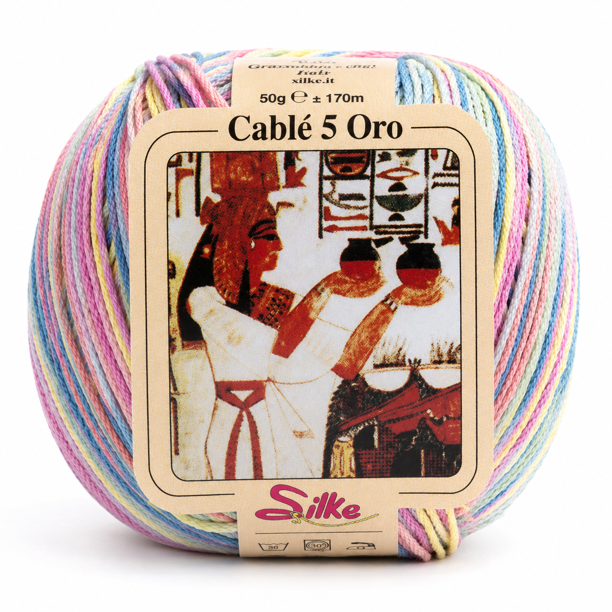Cotone Cablé 5 Oro Sfumato - Silke - Colore: 20 - MIX COLOR SFUMATO - by LacariaRicami.Store