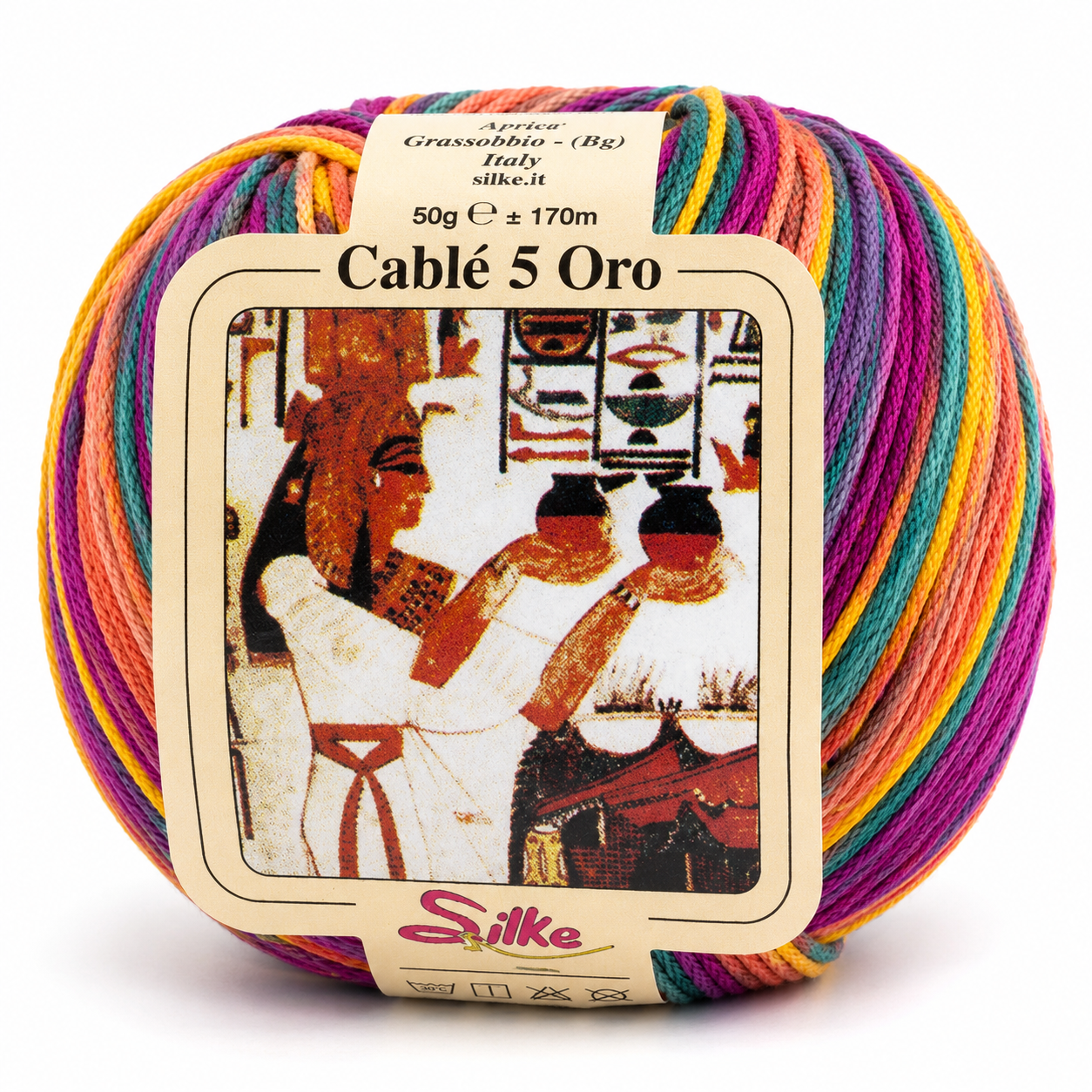 Cotone Cablé 5 Oro Sfumato - Silke - Colore: 330 - MIX COLOR SFUMATO - by LacariaRicami.Store