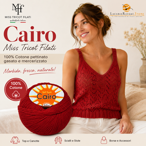 Cotone Cairo - Miss Tricot Filati - Colore: - by LacariaRicami.Store