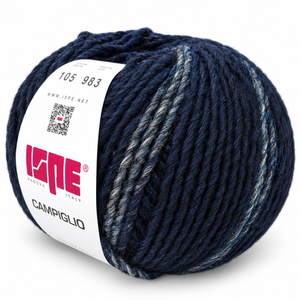 Lana CAMPIGLIO - ISPE - Colore: 105 - BLU-GRIGIO LAMÉ BLU SFUMATO - by LacariaRicami.Store