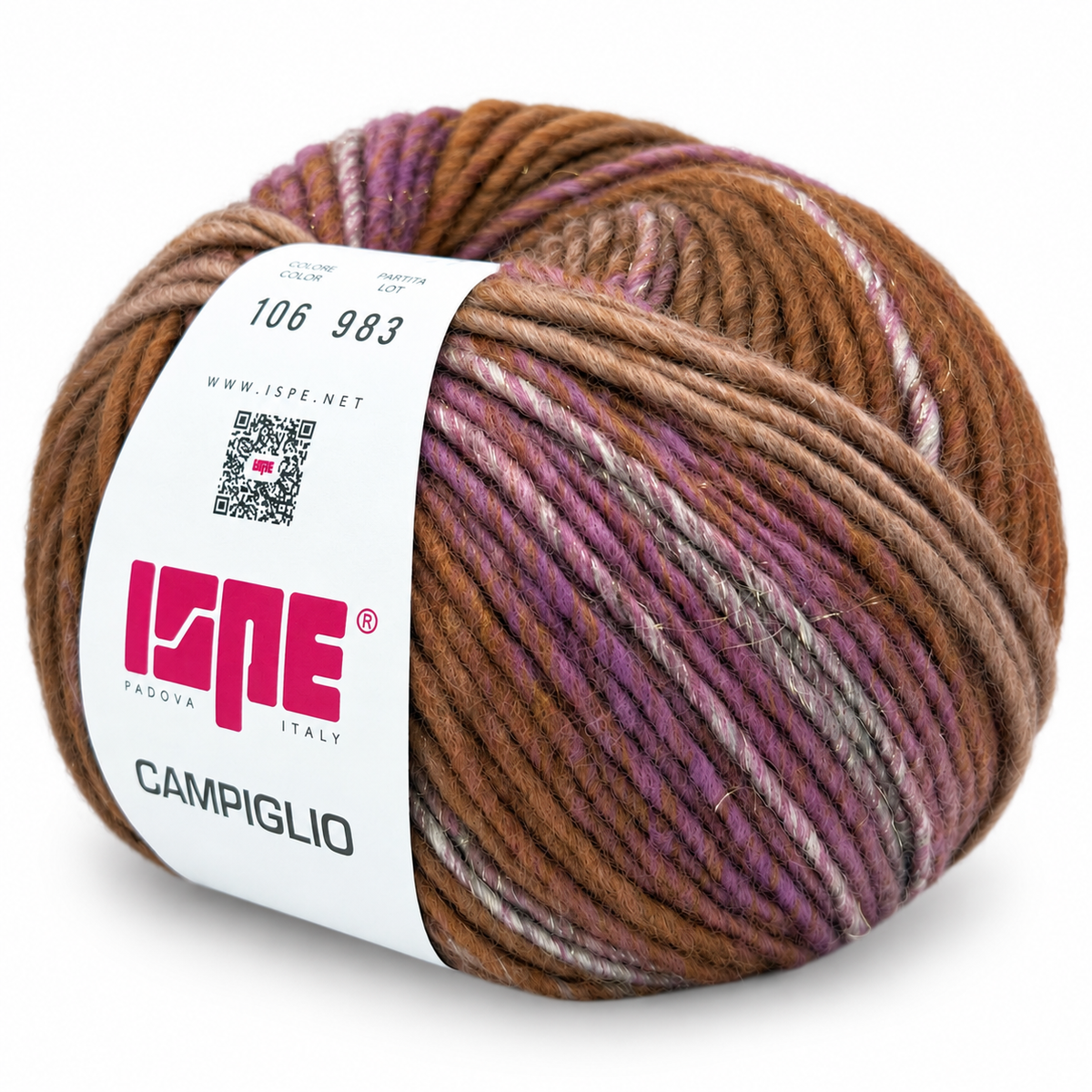 Lana CAMPIGLIO - ISPE - Colore: 106 - MARRONE LAMÉ ORO SFUMATO - by LacariaRicami.Store