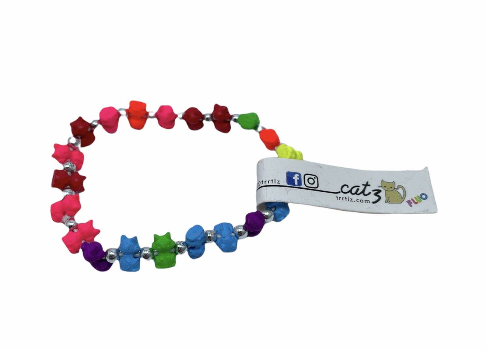 Braccialetti Trrtlz - Catz Fluo - - LacariaRicami.Store