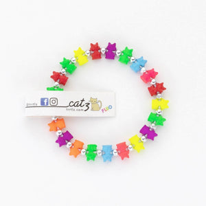 Braccialetti Trrtlz - Catz Fluo - - LacariaRicami.Store