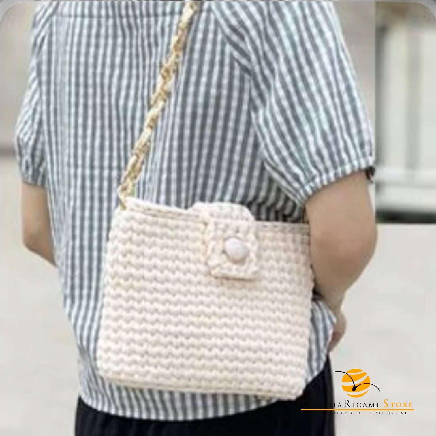 Catena Con Inserto EcoPelle Per Borse - MAF Accessories - Colore: - by LacariaRicami.Store