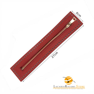 CERNIERA Per Borse (Eco Pelle) - MAF Aaccessories - Colore: 27(19)x6 Cm - BORDEAUX - by LacariaRicami.Store