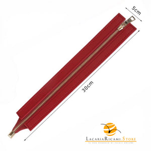 CERNIERA Per Borse (Eco Pelle) - MAF Aaccessories - Colore: 30x5 Cm - BORDEAUX - by LacariaRicami.Store