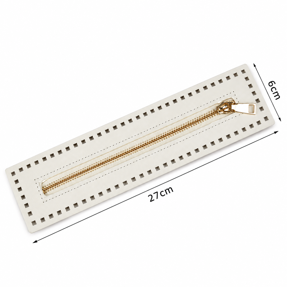 CERNIERA Per Borse (Eco Pelle) - MAF Aaccessories - Colore: 27(19)x6 Cm - BIANCO - by LacariaRicami.Store