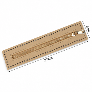 CERNIERA Per Borse (Eco Pelle) - MAF Aaccessories - Colore: 27(19)x6 Cm - CAMMELLO - by LacariaRicami.Store