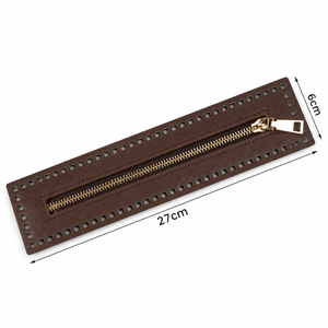 CERNIERA Per Borse (Eco Pelle) - MAF Aaccessories - Colore: 27(19)x6 Cm - MARRONE - by LacariaRicami.Store