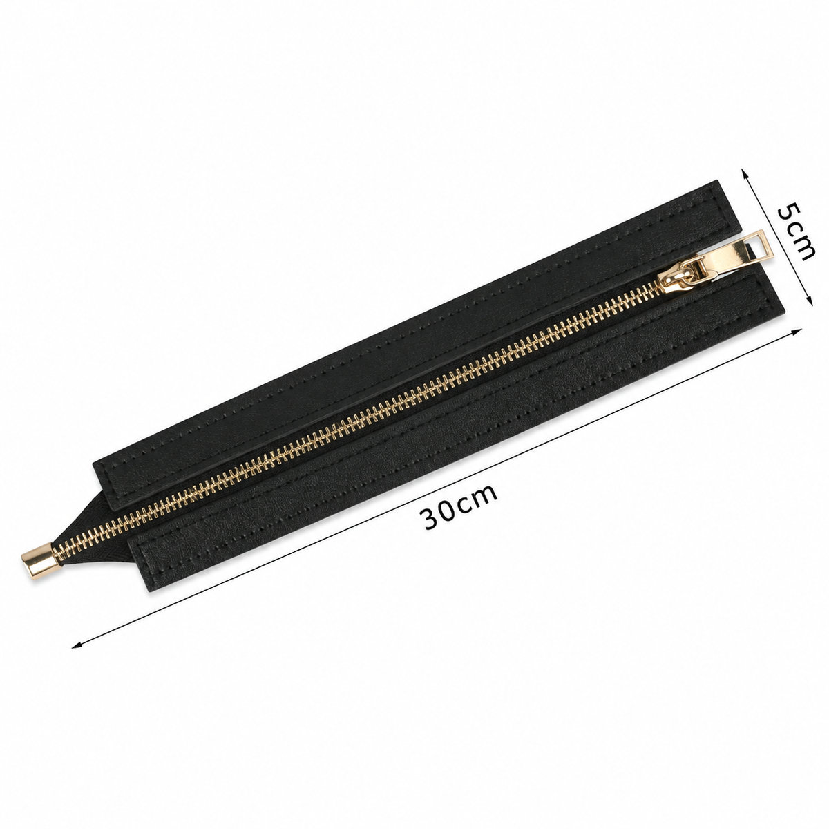 CERNIERA Per Borse (Eco Pelle) - MAF Aaccessories - Colore: 30x5 Cm - NERA - by LacariaRicami.Store