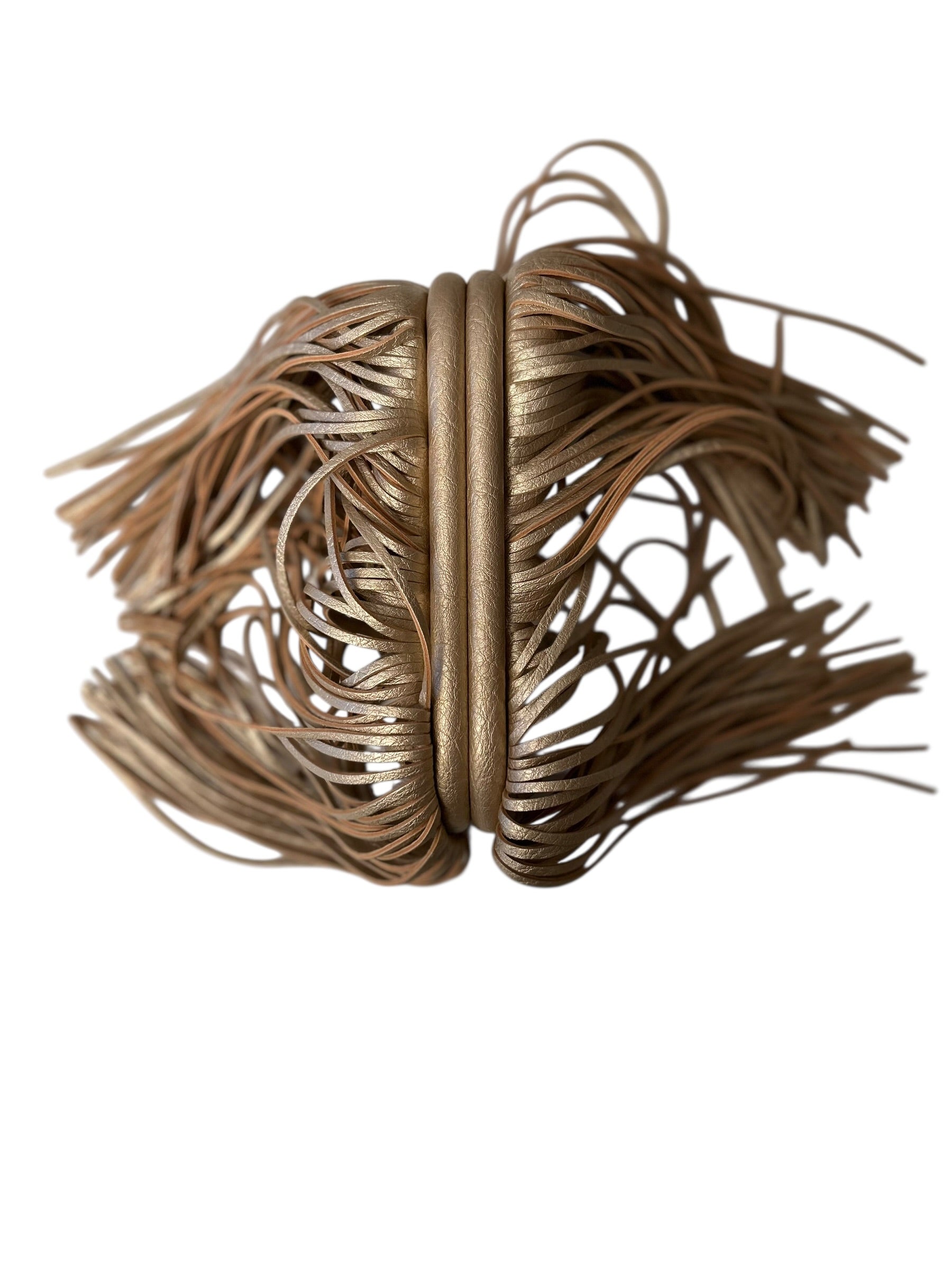 CHIUSURA a Molla Con Frangia 20x9Cm - Mas Srl - Colore: ORO - by LacariaRicami.Store