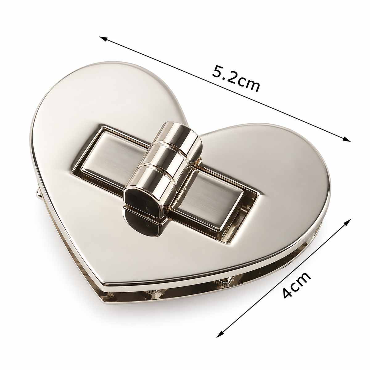 Chiusura GIRELLO Cuore a Cuore - Colore: 17551-01 - ARGENTO - by LacariaRicami.Store