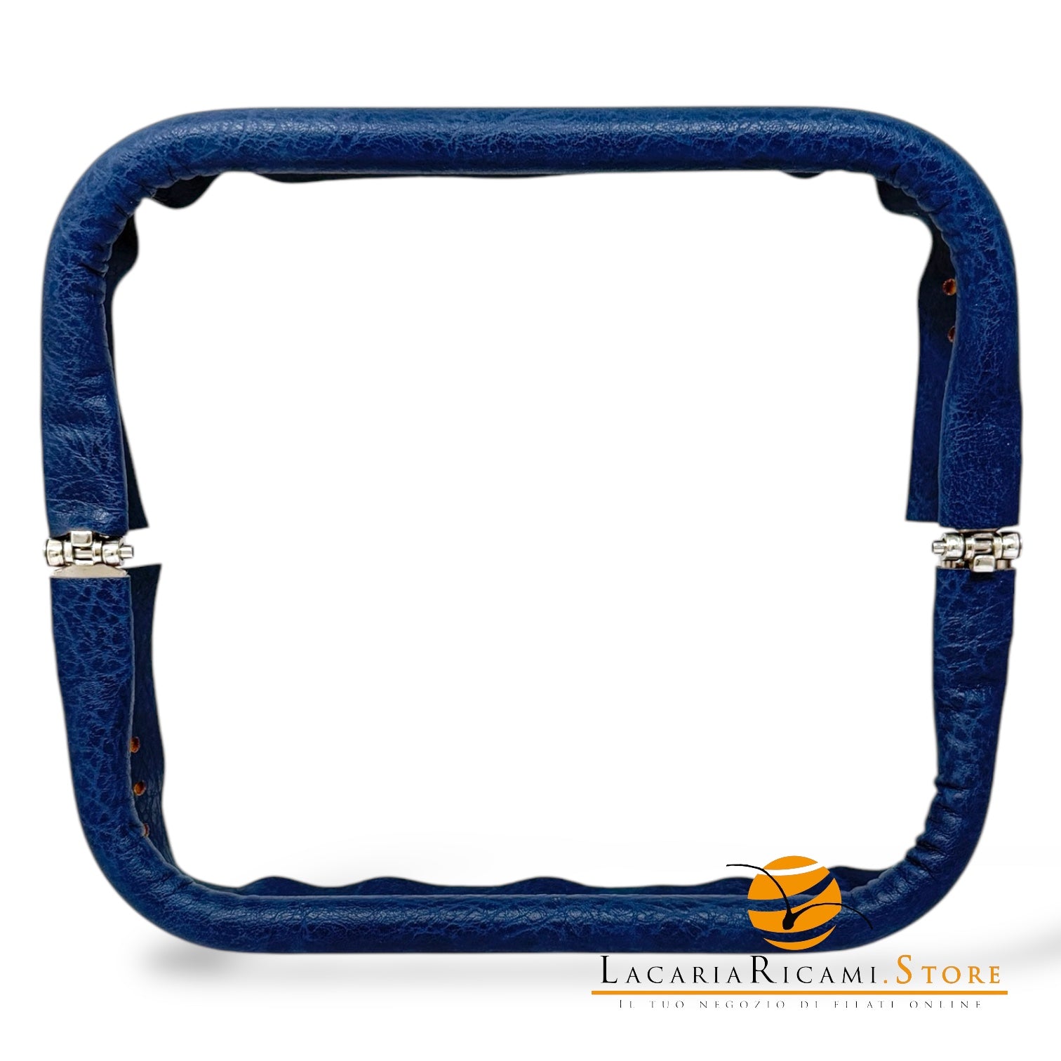 CHIUSURA A Molla Rettangolare 20x9 cm Ricoperta in Ecopelle - Mas Srl - BLU - LacariaRicami.Store