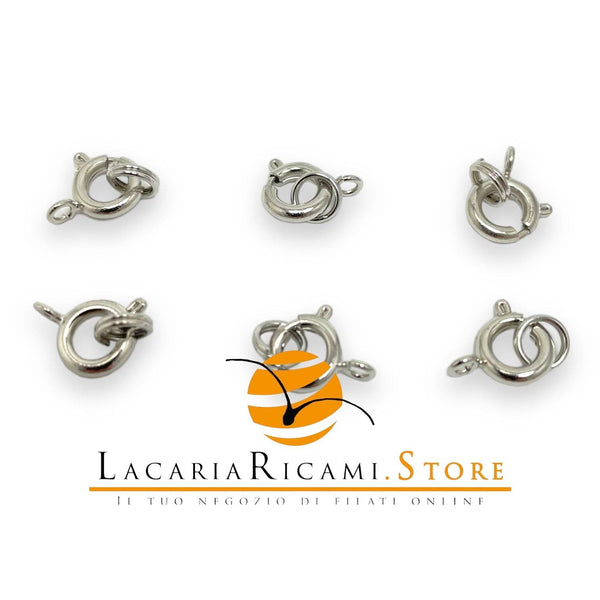 MOLLA CON ANELLO 7mm (6-PZ) - ARGENTO
