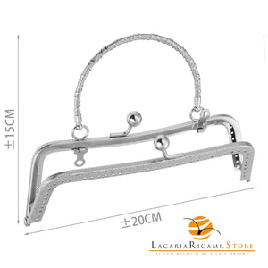 CLIK CLAK 20Cm Con Manico - Colore: 845928 - 20x15 cm - ARGENTO - by LacariaRicami.Store