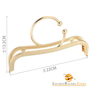 CLIK CLAK 22Cm Con Manico - Colore: 845943 - 22x13.5 cm - ORO - by LacariaRicami.Store