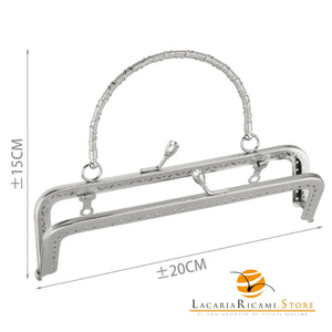 CLIK CLAK 20Cm Con Manico - Colore: 845933 - 20x15 cm - ARGENTO - by LacariaRicami.Store