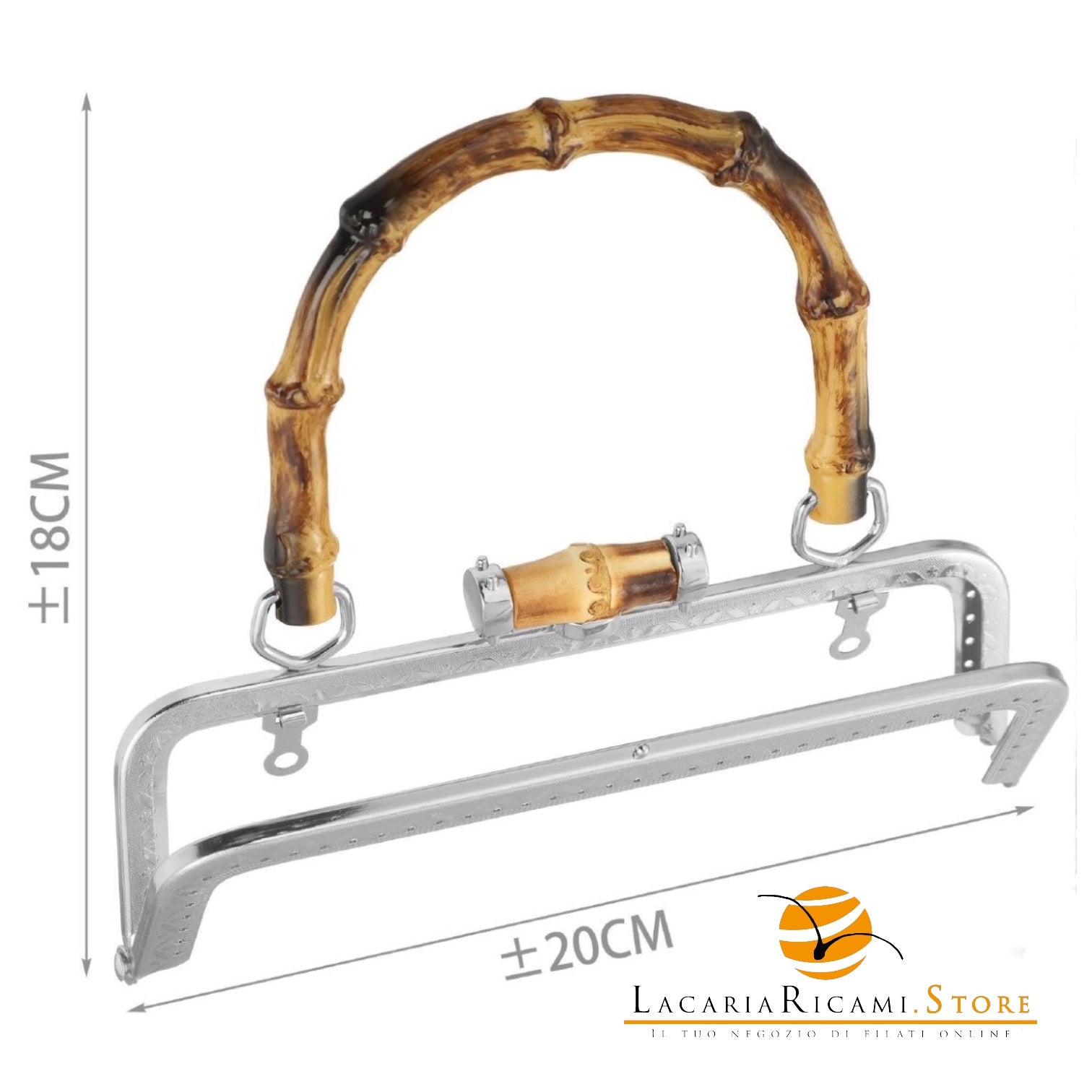 CLIK CLAK 20Cm Con Manico - Colore: 845935 - 20x18 cm - ARGENTO - by LacariaRicami.Store