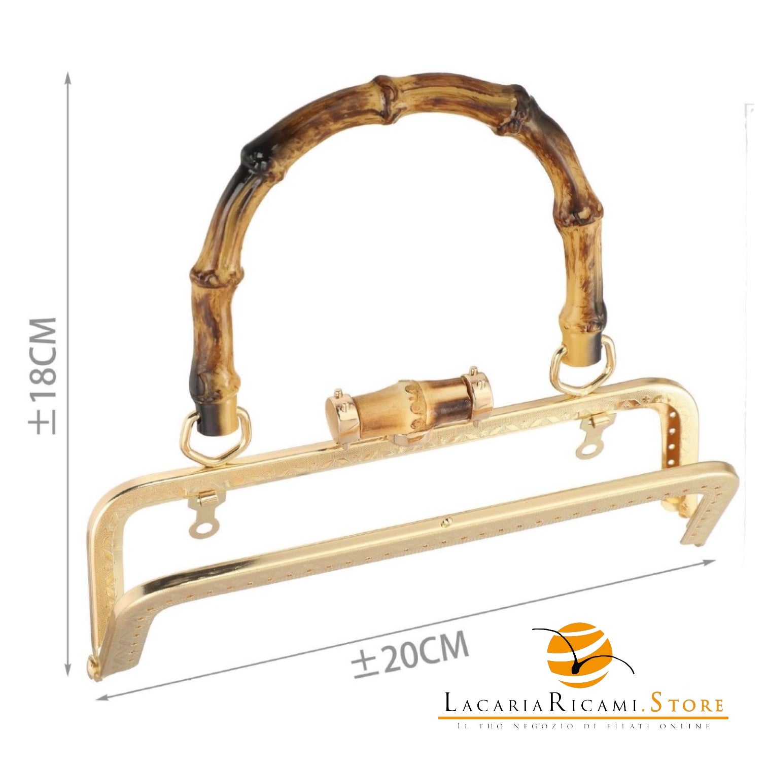 CLIK CLAK 20Cm Con Manico - Colore: 845936 - 20x18 cm - ORO - by LacariaRicami.Store