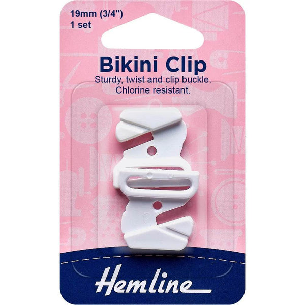 CLIPS Per Bikini in PLASTICA 19 mm - Hemline - - LacariaRicami.Store