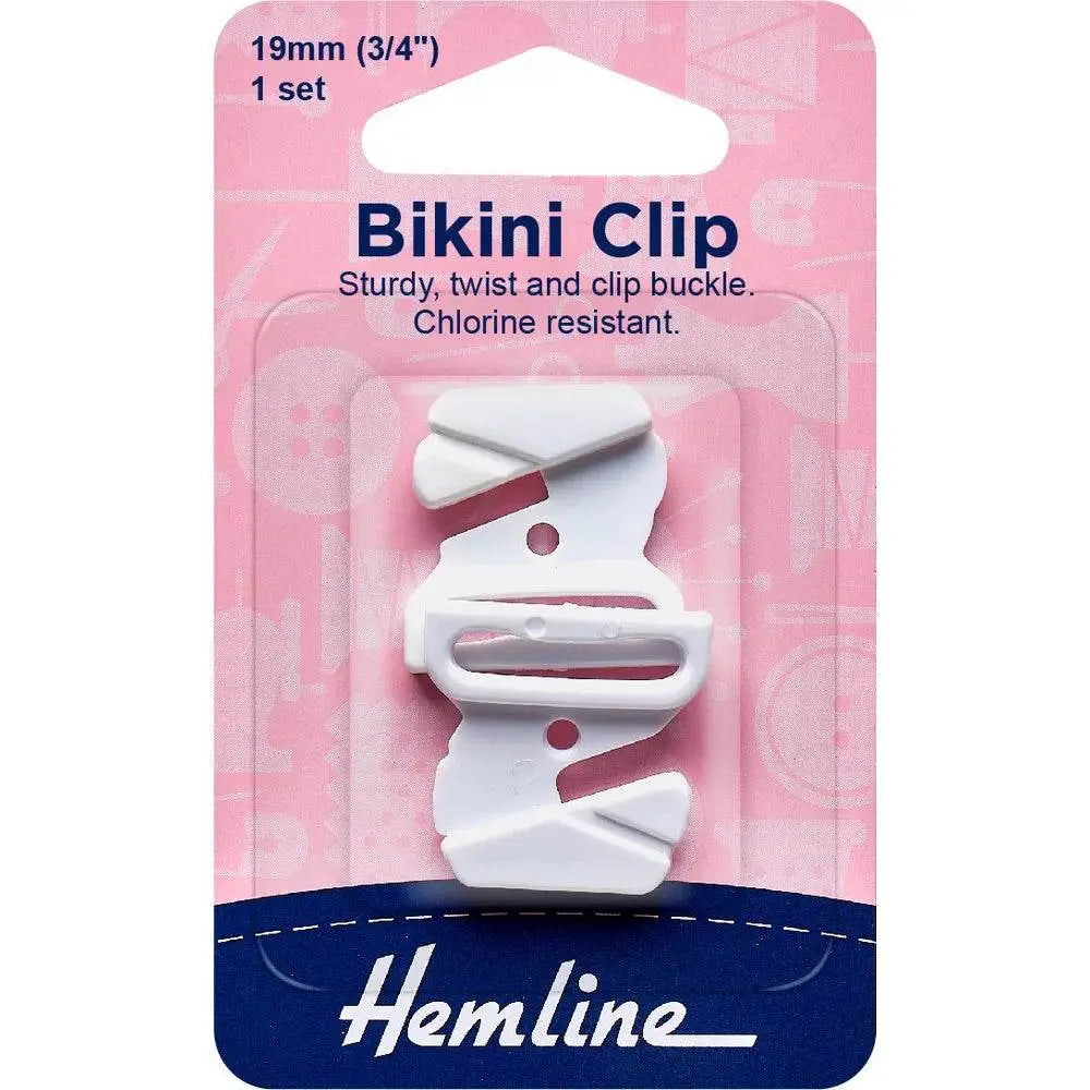 CLIPS Per Bikini in PLASTICA 19 mm - Hemline - - LacariaRicami.Store
