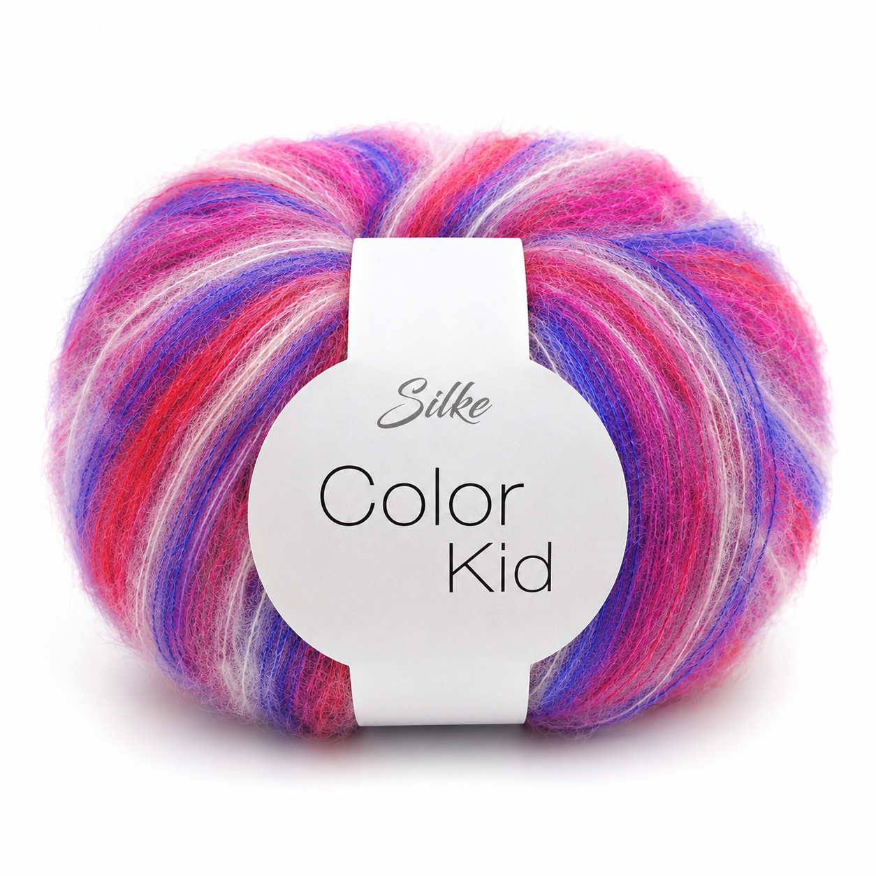 Lana COLOR KID - Silke - Colore: 304 - FUCSIA MIX - by LacariaRicami.Store