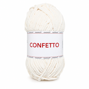 Ciniglia CONFETTO - Tropical Lane - Colore: 21 - BIANCO - by LacariaRicami.Store