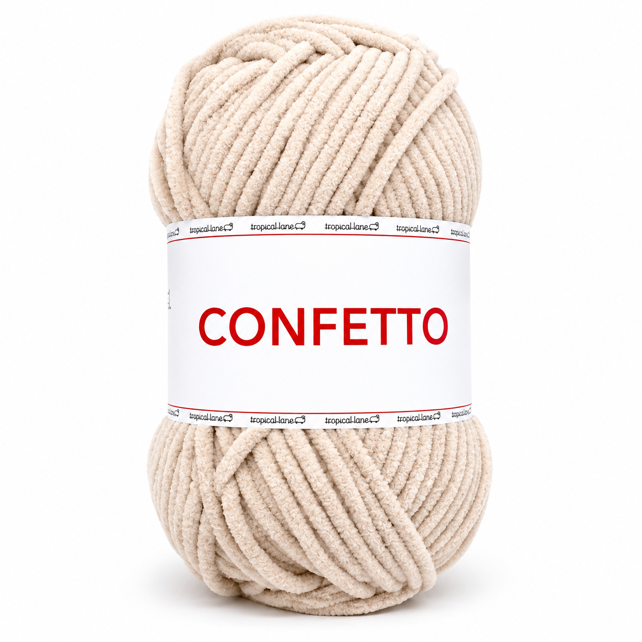 Ciniglia CONFETTO - Tropical Lane - Colore: 22 - BEIGE - by LacariaRicami.Store